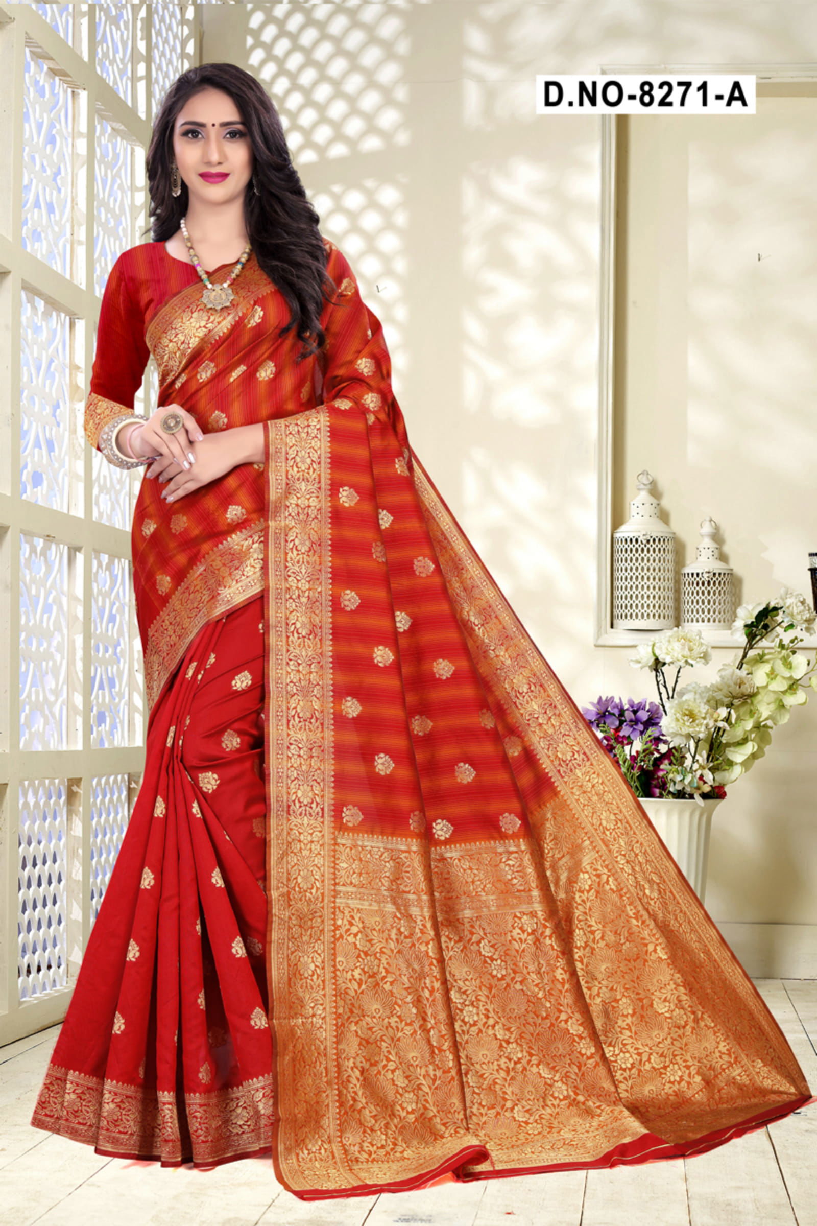 Melody 8271 Designer Handloom Cotton Silk Party Wear Saree Collection